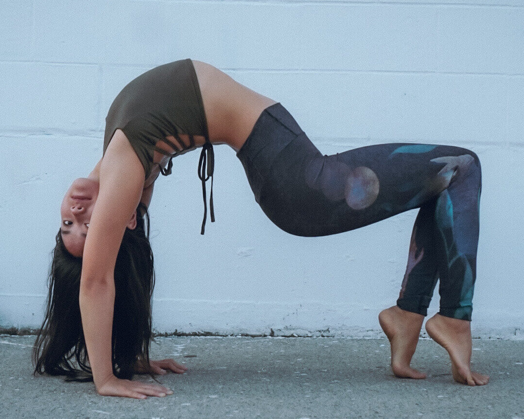 Watercolor Yoga Pant-Multi Printed-XS Womens Active Workout Yoga Leggings  Multi Printed