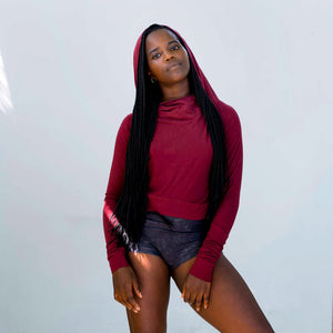 Top | Cropped Hoodie - Ladybase Love